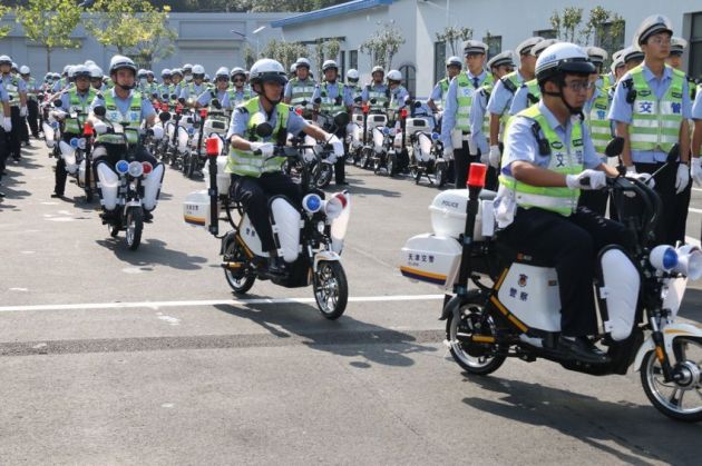 美团电单车中标警用车采购项目 上千辆定制版警用电单车将服务天津交警